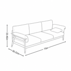 Milano Italian Sofa Leg Detail | Mamta Handicraft