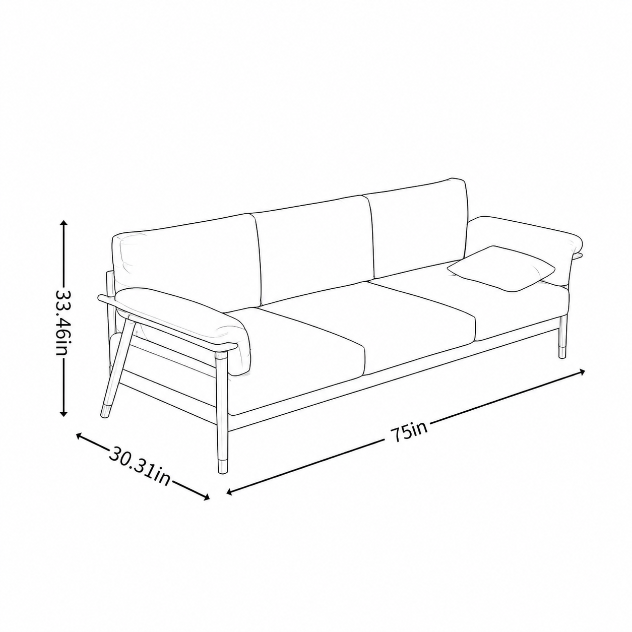 Milano Italian Sofa Leg Detail | Mamta Handicraft