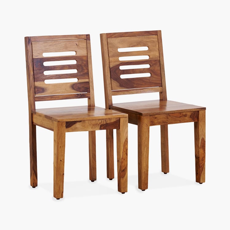 Elegant Duo Set of 2 Solid Wood Chairs | Mamta Handicraft