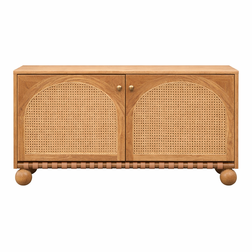 Valencia Rattan Buffet Cabinet Rattan Detail | Mamta Handicraft