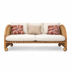 Valencia Rattan 3 Seater Curved  Sofa