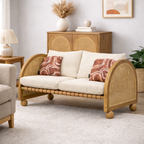 Valencia Rattan 2 Seater Curved  Sofa