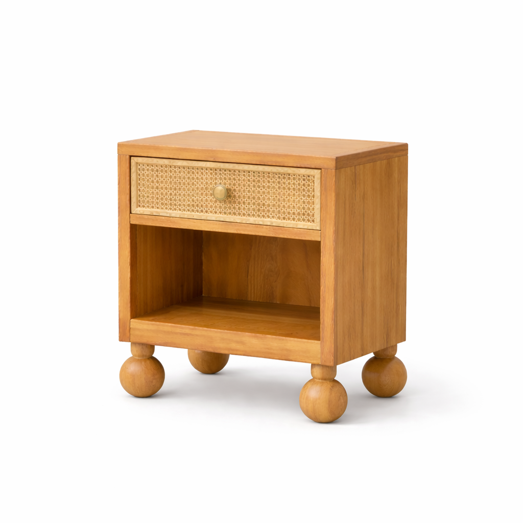 Valencia Rattan Nightstand Lifestyle | Mamta Handicraft