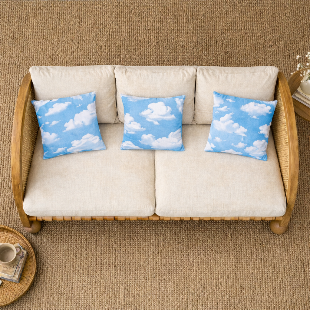 Valencia Rattan 3 Seater Curved Sofa Lifestyle | Mamta Handicraft