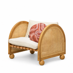 Valencia Rattan 1 Seater Curved Sofa