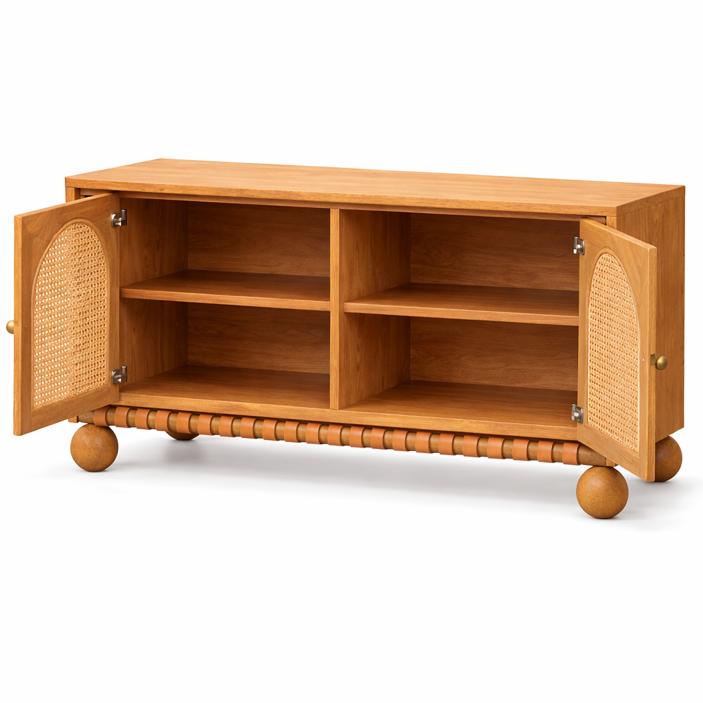 Valencia Rattan Buffet Cabinet Lifestyle | Mamta Handicraft