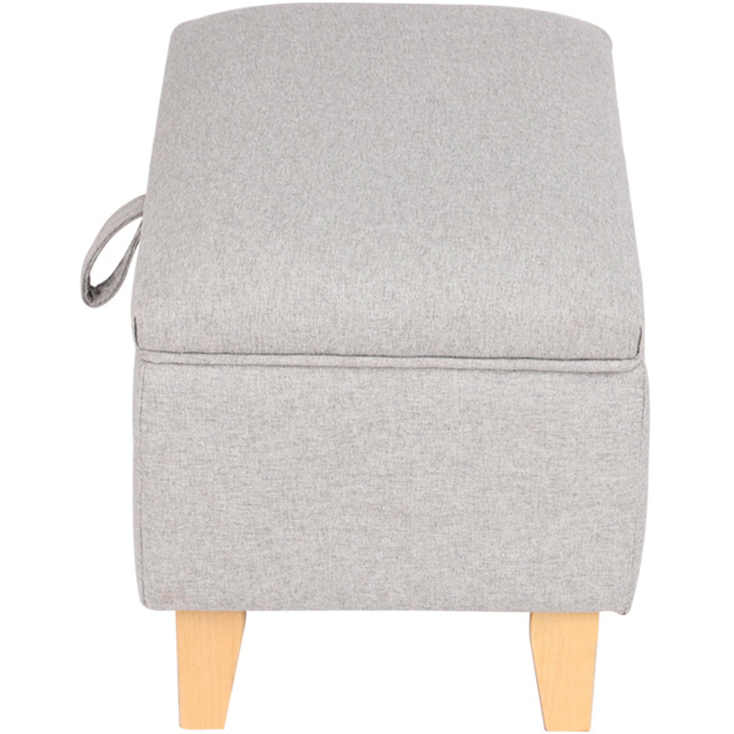Fabric Upholstered Storage Ottoman Box Entryway Footstools