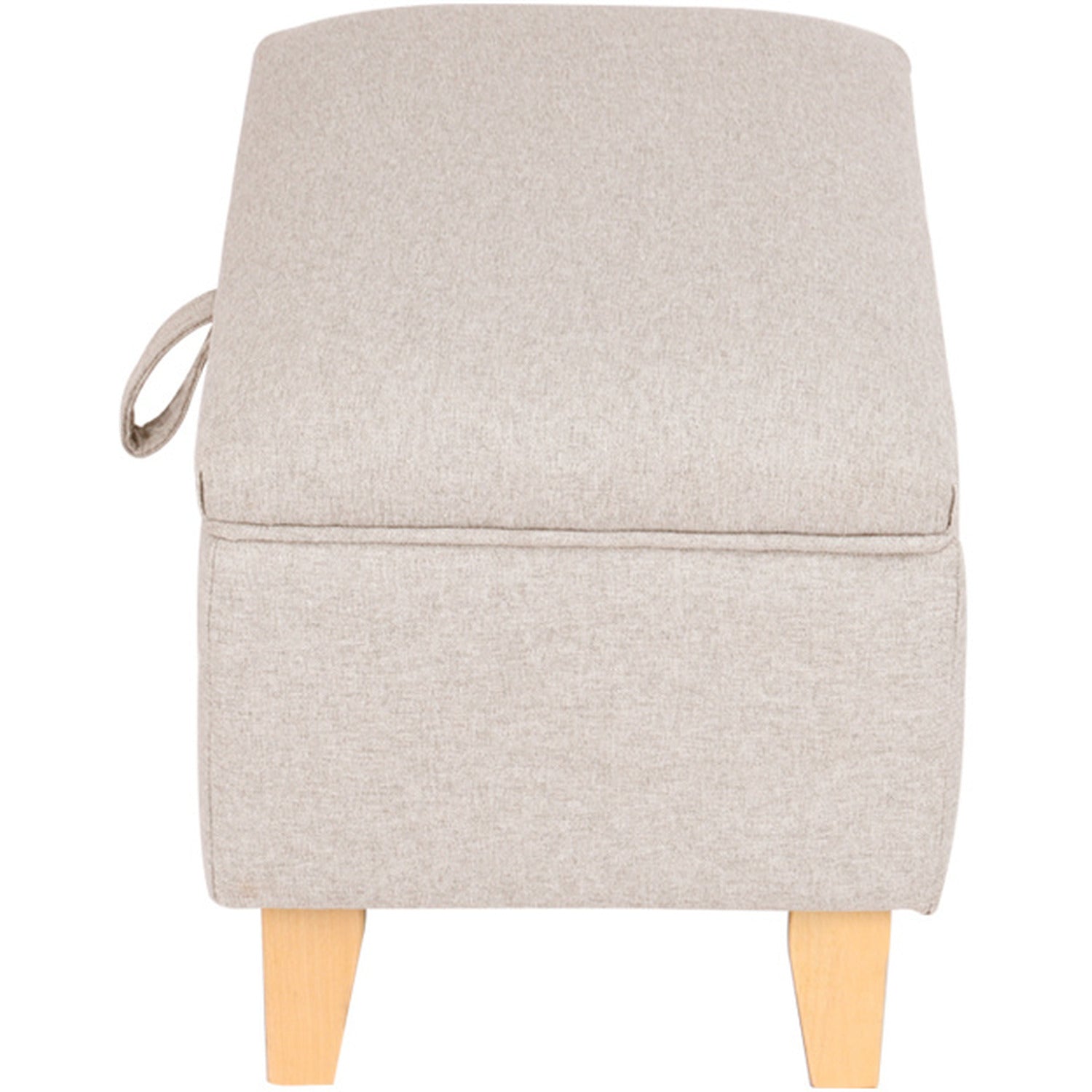 Fabric Upholstered Storage Ottoman Box Entryway Footstools