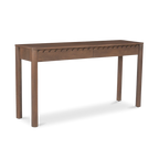 Indiana Scalloped Edge Solid Wood Console Table – Modern Minimalist Design