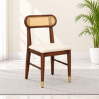 Ashton Solid Wood Rattan Cane Chair Set Of 2