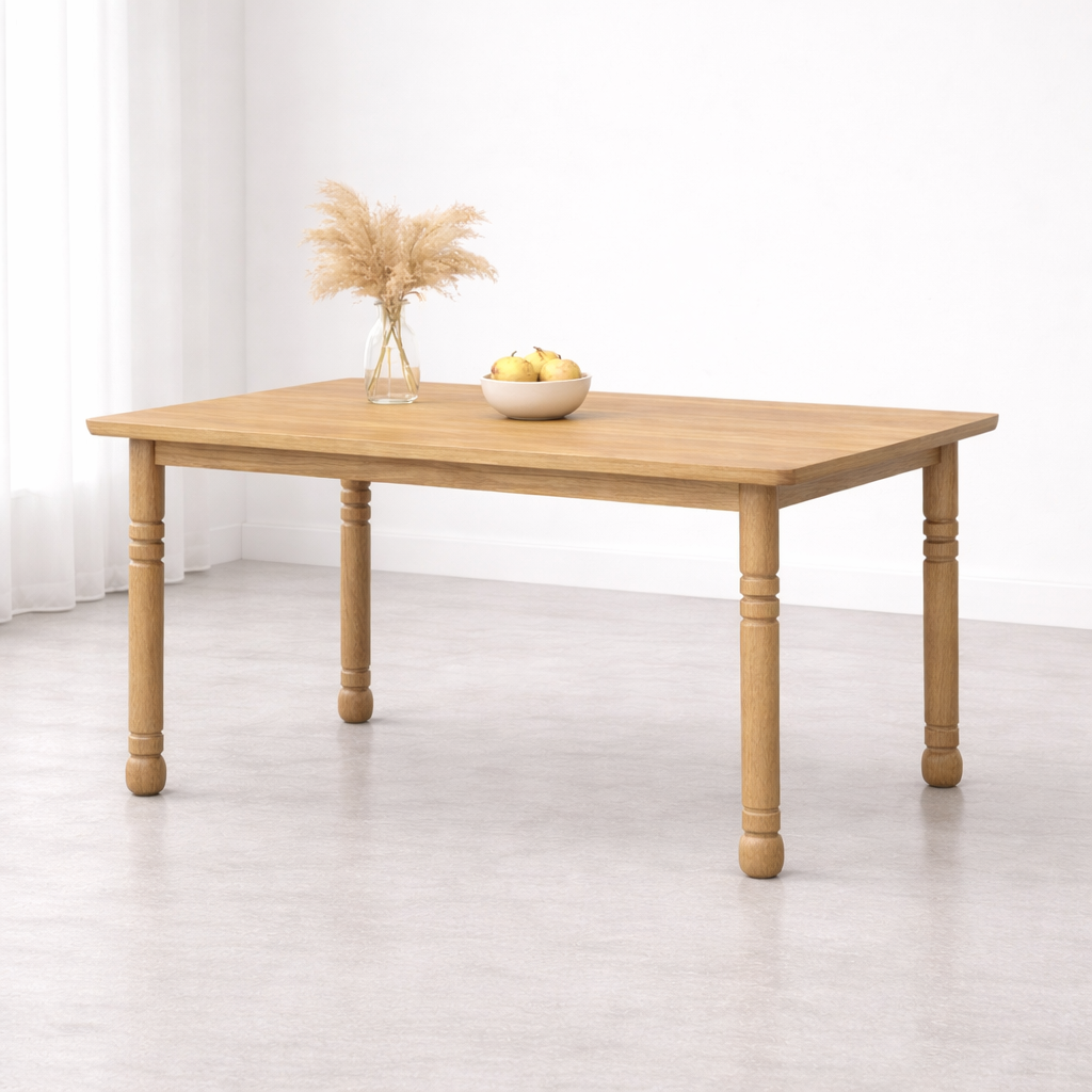 Valencia Solid Wood Dining Table 6 Seater | Mamta Handicraft