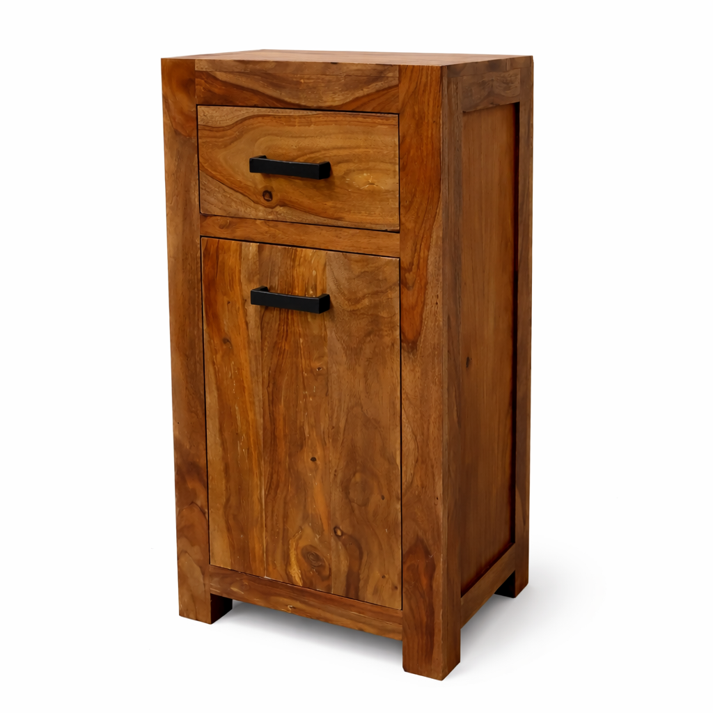Sierra Sheesham Wood Solid Wood Tall Side Cabinet