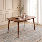 Astera Sheesham Wood 6 Seater Dining Set with Natural Cane Chairs