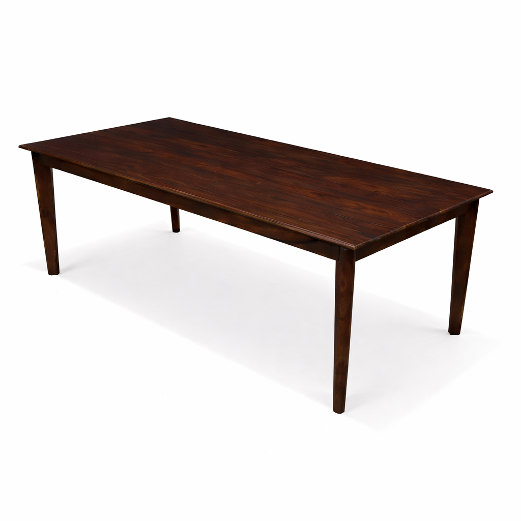 Urban Living Solid Sheesham Wood Eight Seater Dining Table Set With Bench-Walnut