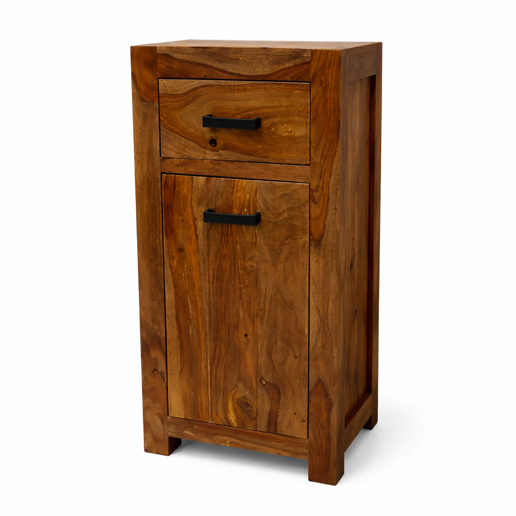 Sierra Tall Side Cabinet Side View | Mamta Handicraft