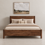 Indiana Scalloped Edge Solid Wood Elegant Bed