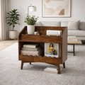 Indiana Scalloped Edge Solid Wood Bookrack | Mamta Handicraft