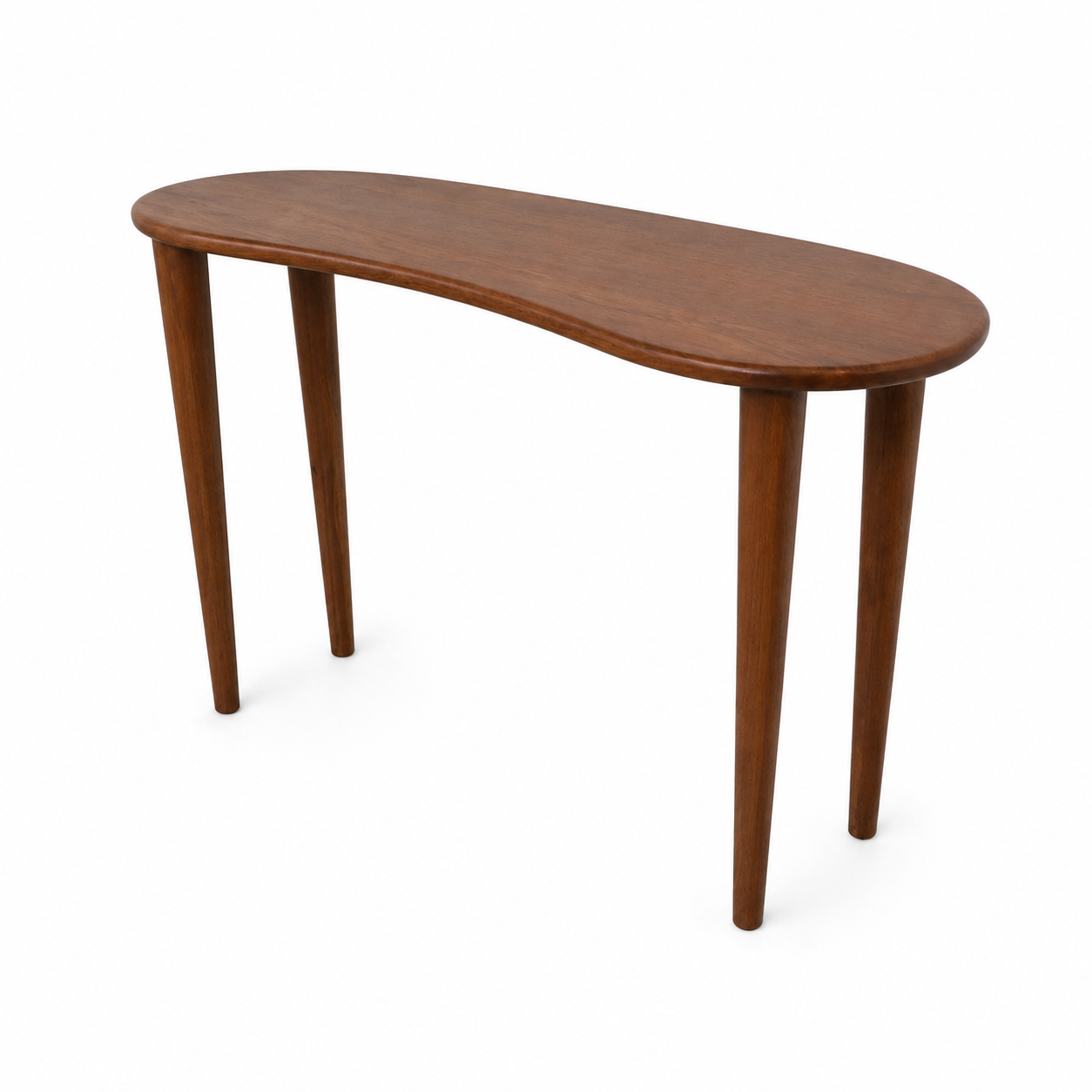 Curved Wooden Console Table Front View | Mamta Handicraft