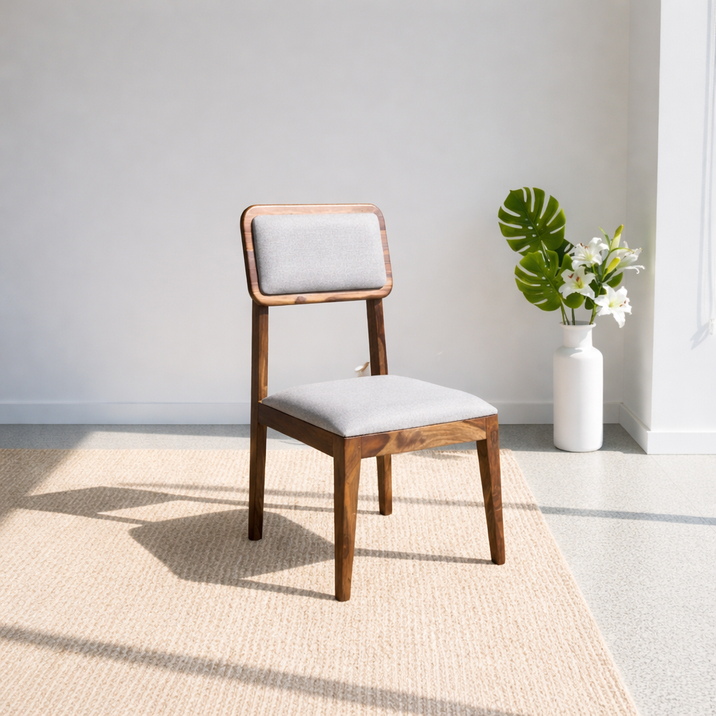 Urban Living Solid Sheesham Wood Comfort Chair Set of 2