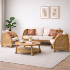 Valencia Rattan 2+1+1 Seater Curved  Sofa Set