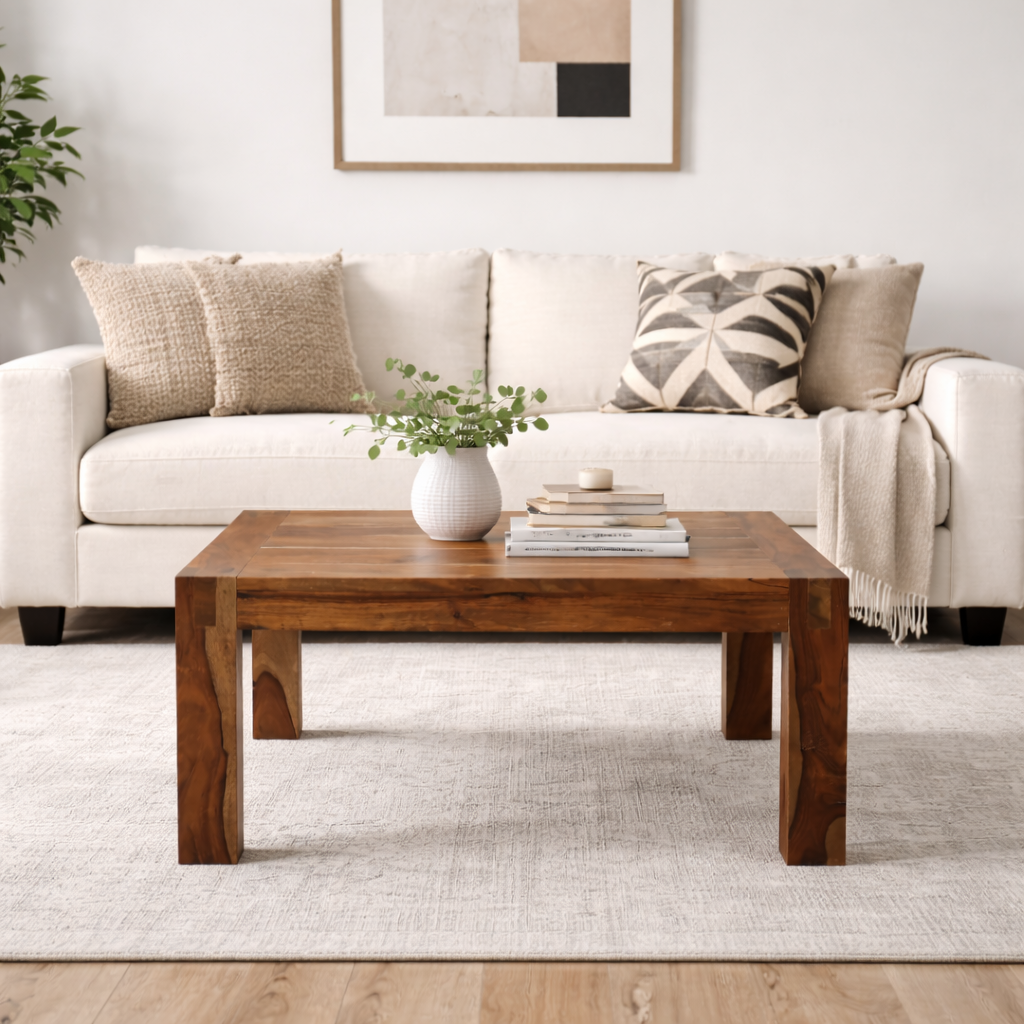Sierra Sheesham Wood Square Coffee Table