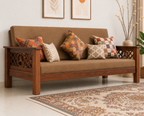 Elite Benz Solid Wood Sofa Side View | Mamta Handicraft