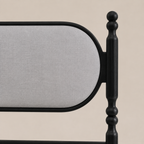 Kingsley Solid Wood Bed with Upholstered Headboard
