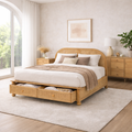 Valencia Rattan Bed With Storage