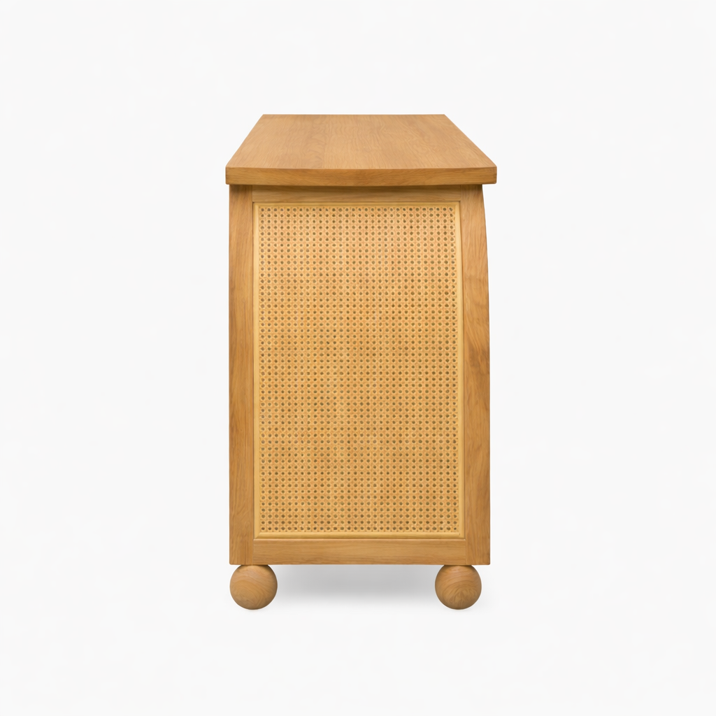 Valencia Rattan Bar Cabinet Lifestyle | Mamta Handicraft