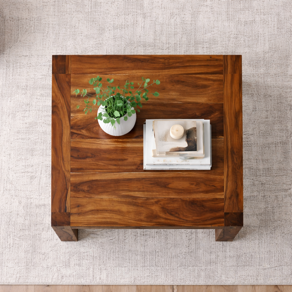 Sierra Sheesham Wood Square Coffee Table