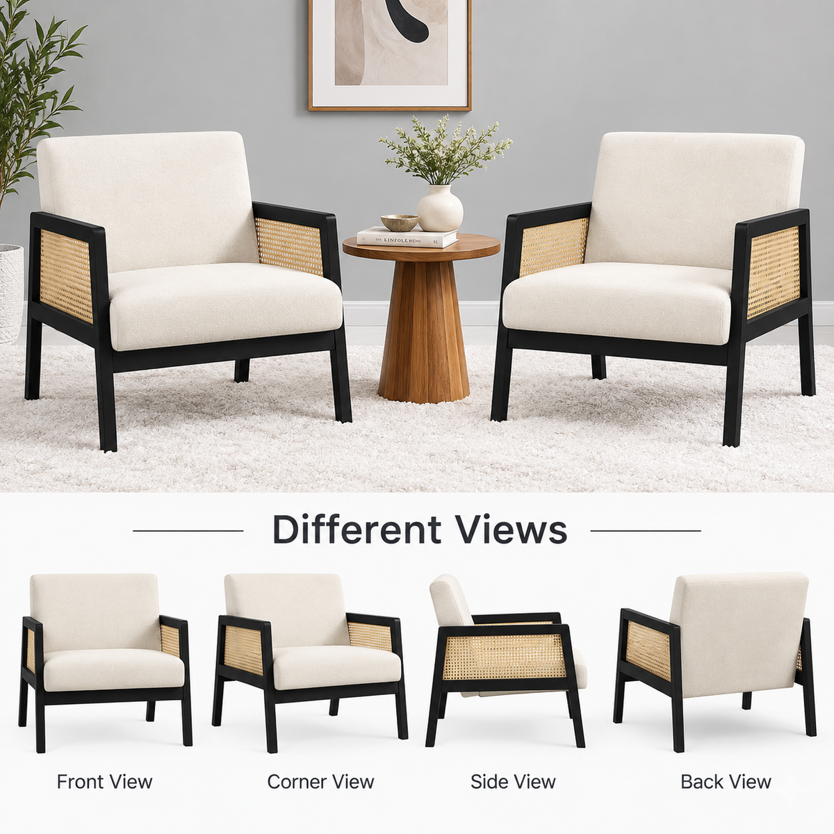 Milo Cane Lounge Chair