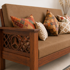 Elite Benz 3 Seater Sofa Seat Detail | Mamta Handicraft