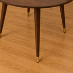 Ashton Solid Wood Rattan Cane Round Dining Table Set-4 Seater  