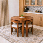 Velmora Solid Sheesham Wood Dining Table Set