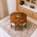 Velmora Solid Sheesham Wood Dining Table Set