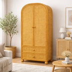 Valencia Rattan Wardrobe with Drawers