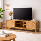 Valencia Rattan Arched  Wooden TV Media Unit
