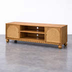 Valencia Rattan Arched  Wooden TV Media Unit