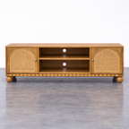 Valencia Rattan Arched  Wooden TV Media Unit