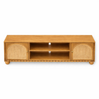Valencia Rattan Arched  Wooden TV Media Unit