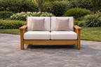 Urban Teak Wood 3 Seater Sofa Side View | Mamta Handicraft