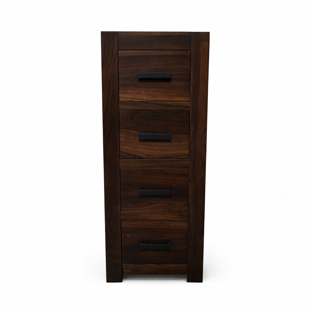 Sierra Sheesham Wood 4-Drawer Storage Chest-Honey