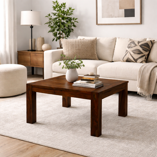 {"alt" => "Sierra Sheesham Square Coffee Table Living Room | Mamta Handicraft"}