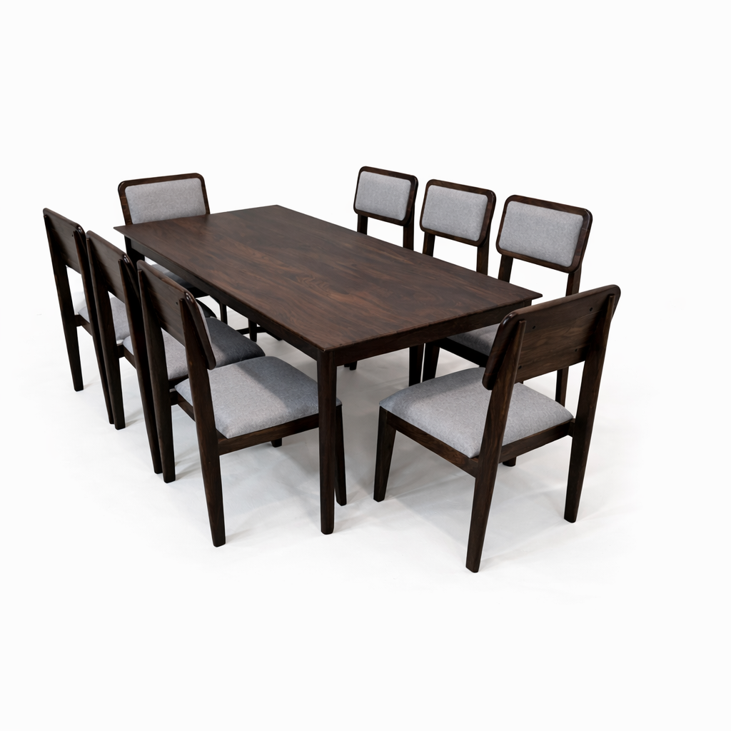 Urban Living Solid Sheesham Wood Eight Seater Dining Table Set