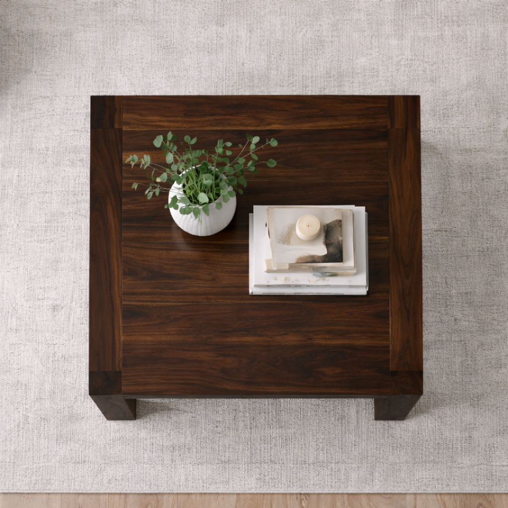 Sierra Square Coffee Table Angle View | Mamta Handicraft