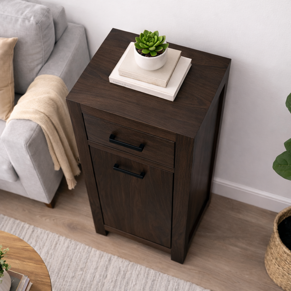 Sierra Sheesham Wood Solid Wood Tall Side Cabinet