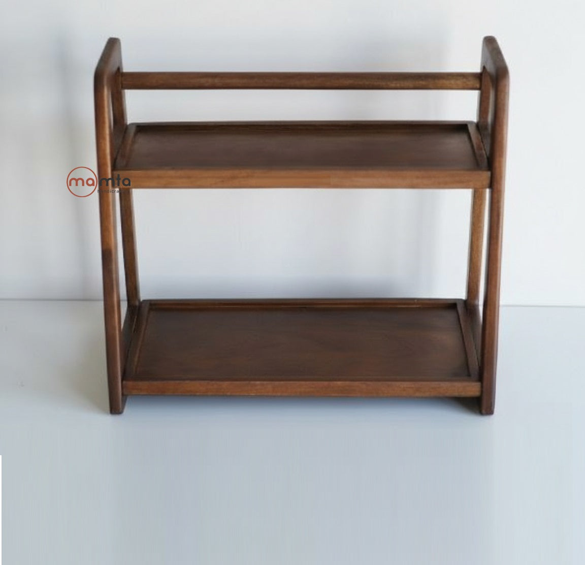 Walnut Kitchen Rack Side View | Mamta Handicraft