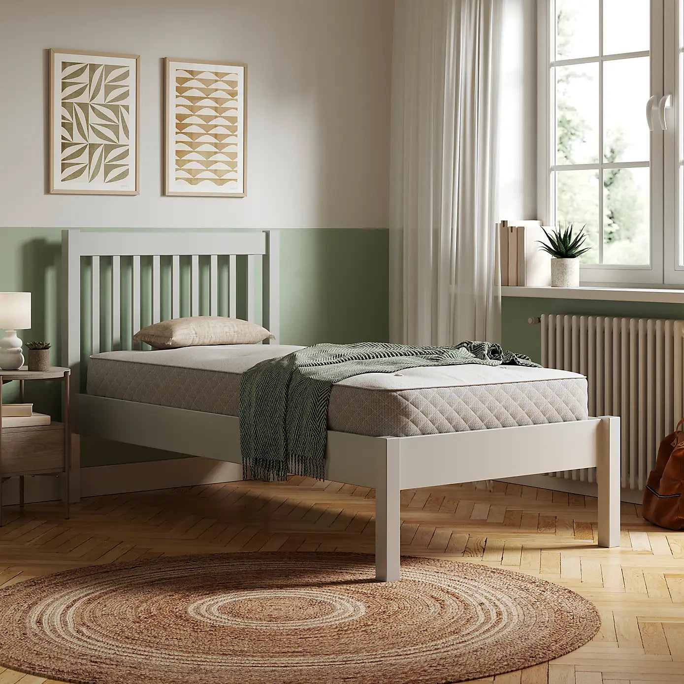 Wynmist Solid Wood Low Profile Bed Frame | Mamta Handicraft