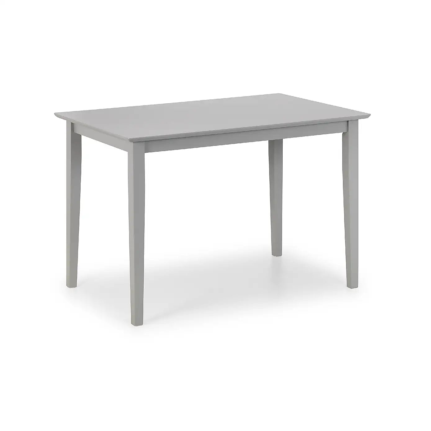 Kobe 4 Seater Rectangular Small Dining Table with 4 Chairs, Grey