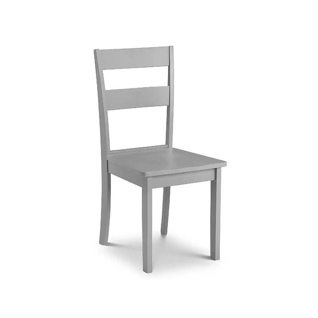 Kobe 4 Seater Rectangular Small Dining Table with 4 Chairs, Grey